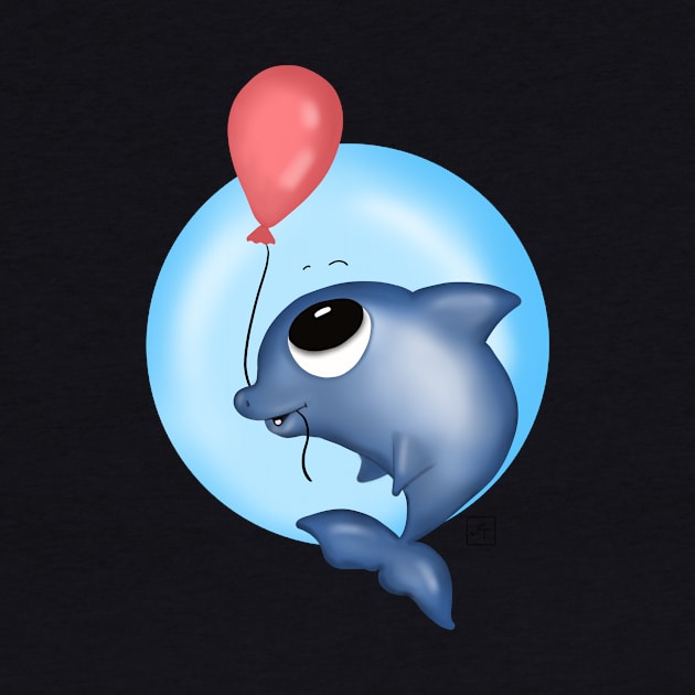 Dolphin with a balloon by nasia9toska